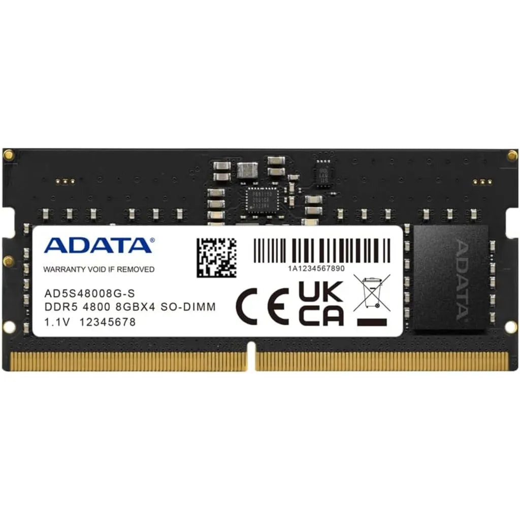 ADATA 8GB DDR5 RAM 4800MHz CL40 SO-DIMM Laptop Memory - tpstech.in