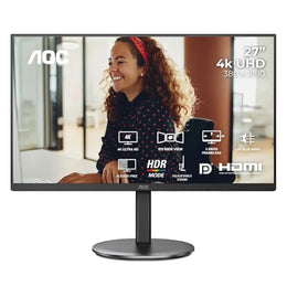 AOC U27V4 27" 4K UHD IPS Monitor with Frameless Design Adaptive Sync-tpstech.in
