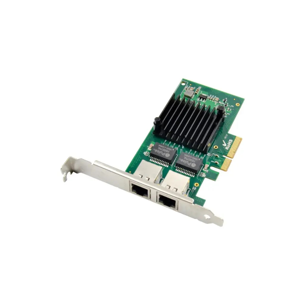 Aditron AI-LI106 T2 PCIe x4 Intel I350AM2 Dual RJ45 Gigabit Server NIC Low Profile Design-tpstech.in