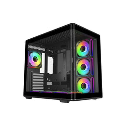 Cooler Master Elite 600 Tempered Glass ATX Mid‑Tower Computer Case - Black-tpstech.in