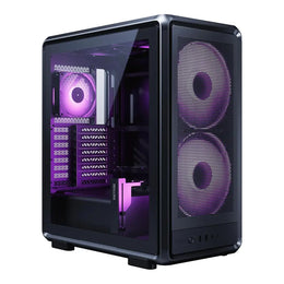 Cooler Master MasterFrame 500 Mesh ARGB Open‑Frame Mid‑Tower Case - Black-tpstech.in