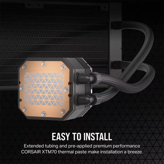 CORSAIR iCUE H115i ELITE CAPELLIX XT 360mm RGB AIO CPU Black Liquid Cooler