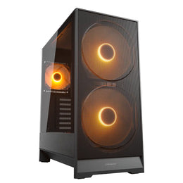 Cougar Airface 180 Tempered Glass Mid Tower Computer Case with Dual 180mm ARGB Fans-tpstech.in