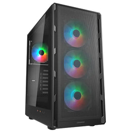Cougar Airface Pure RGB Mid Tower ATX Computer Case Compact Design with UltraâSlim Ventilated Front Panel and 4 RGB Fans-tpstech.in