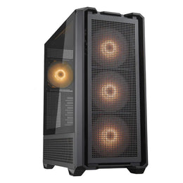 Cougar MX600 RGB CGR-57C9B-RGB ATX Full Tower PC Case with Tempered Glass 4 ARGB PWM Fans - Black-tpstech.in