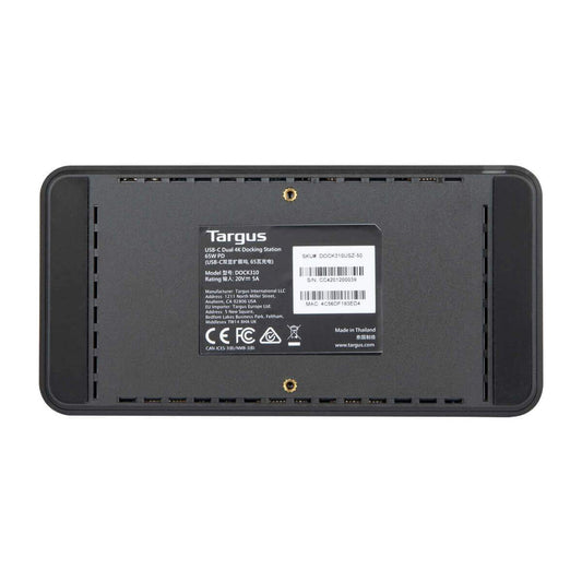 Targus Universal USB-C DV4K Docking Station with 65W Power Delivery - Black