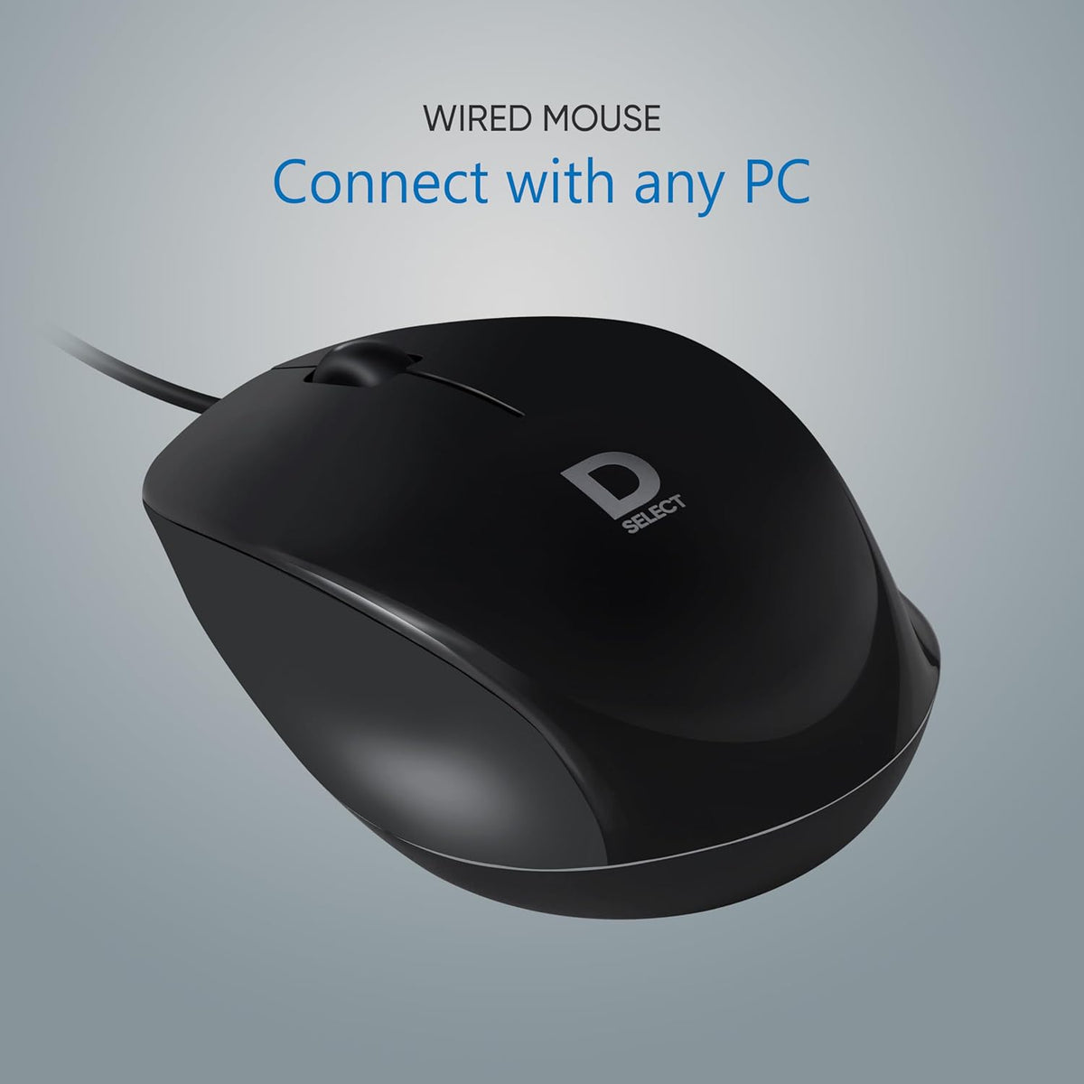 Dell D-Select DS112 Wired Optical Mouse 1200 DPI USB-C - Black