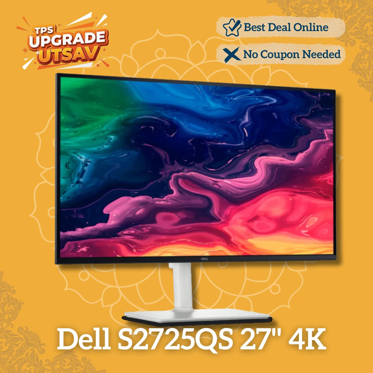 DELL S2725QS 27インチ 4Kモニター 120Hz 内蔵スピーカー付