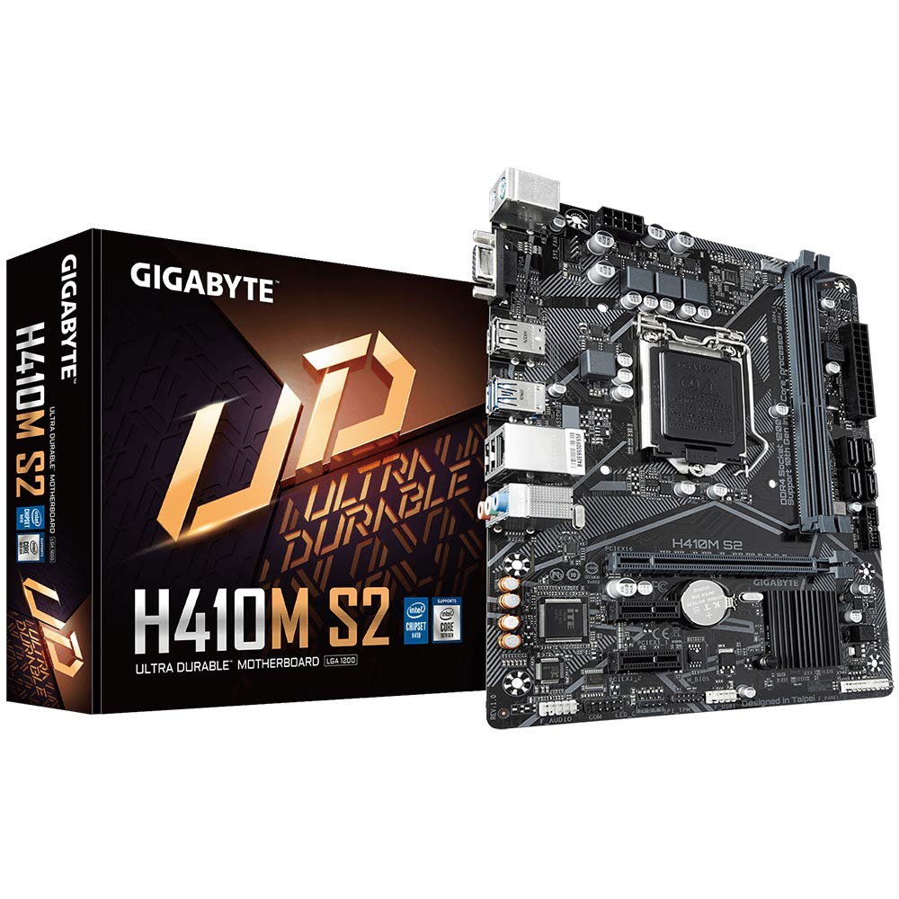 GIGABYTE H410M S2 Intel H410 LGA 1200 M-ATX Motherboard