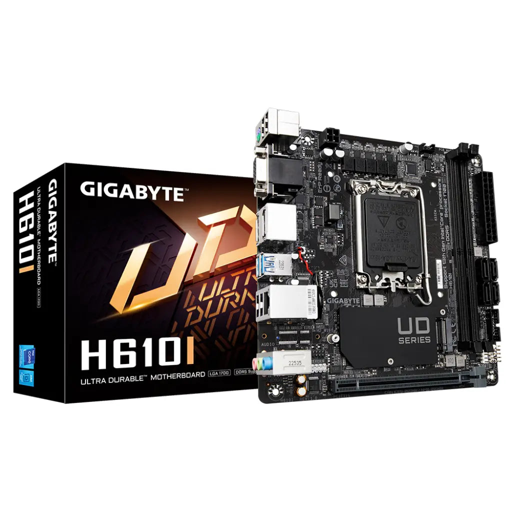 Gigabyte H610I Intel H610 LGA1700 DDR5 Mini-ITX Motherboard