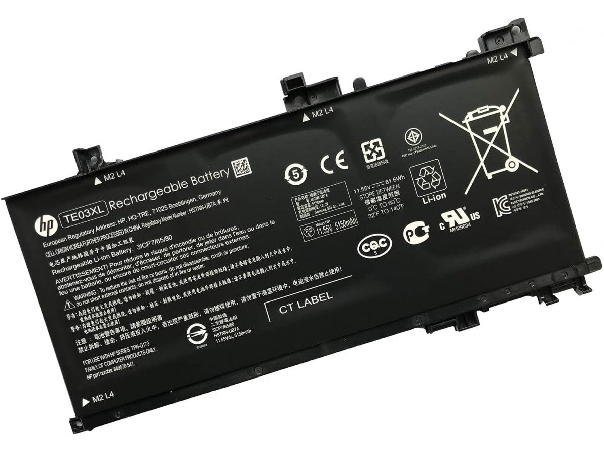 HP TE04XL Original OEM 63.3Whr 4112mAh 15.4V 4 Cell Laptop Battery