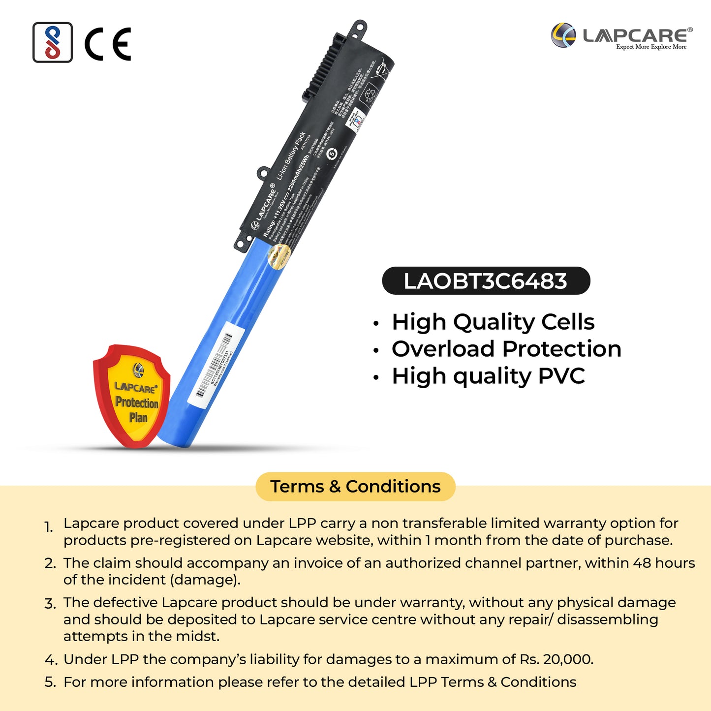 Asus VivoBook X540 Series Compatible Laptop Battery 11.1V 2000mAh 3 Cell