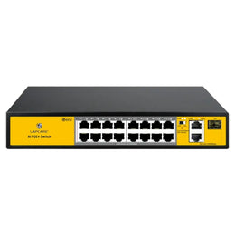 Lapcare LPSA1629PUNF LOIOAP9087 16‑Port 100Mbps PoE Switch with 2 Gigabit Uplink & 1 Gigabit SFP-tpstech.in