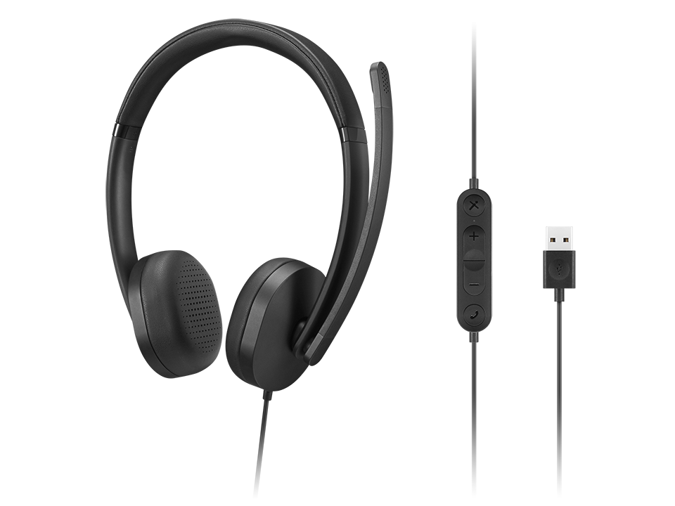 Lenovo 4XD1P83425 USB-A Wired Stereo Headset Gen 2