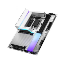 NZXT N9 Z890 LGA1851 ATX DDR5 Wi‑Fi 7 Gaming Motherboard - White-tpstech.in