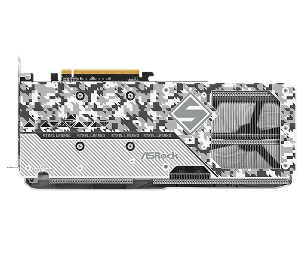 ASRock AMD Radeon RX 7600 XT Steel Legend 16GB OC GDDR6 128-Bit Super Alloy Graphics Card