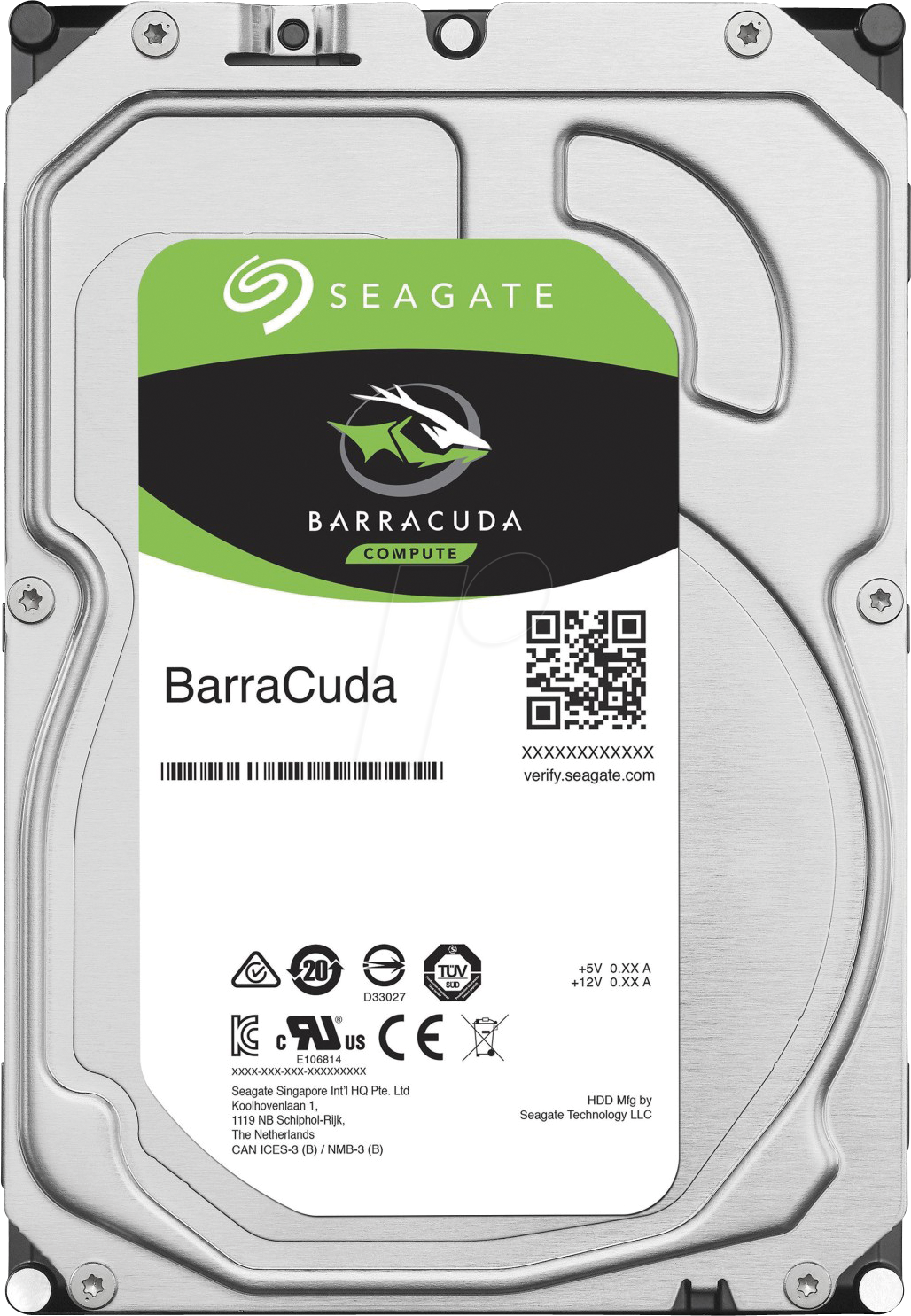 Seagate BarraCuda 1TB SATA 7200RPM Internal Hard Disk Drive