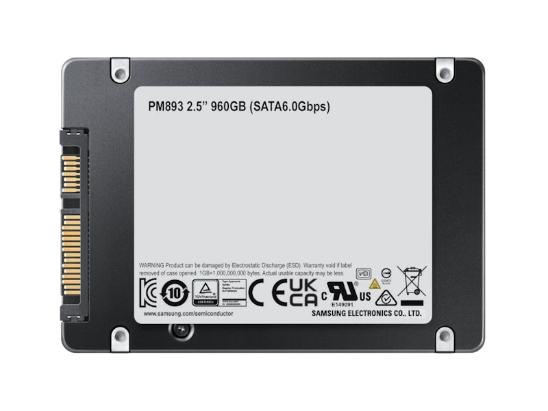 Samsung PM893 960GB 2.5-inch SATA Data Center Server Internal SSD