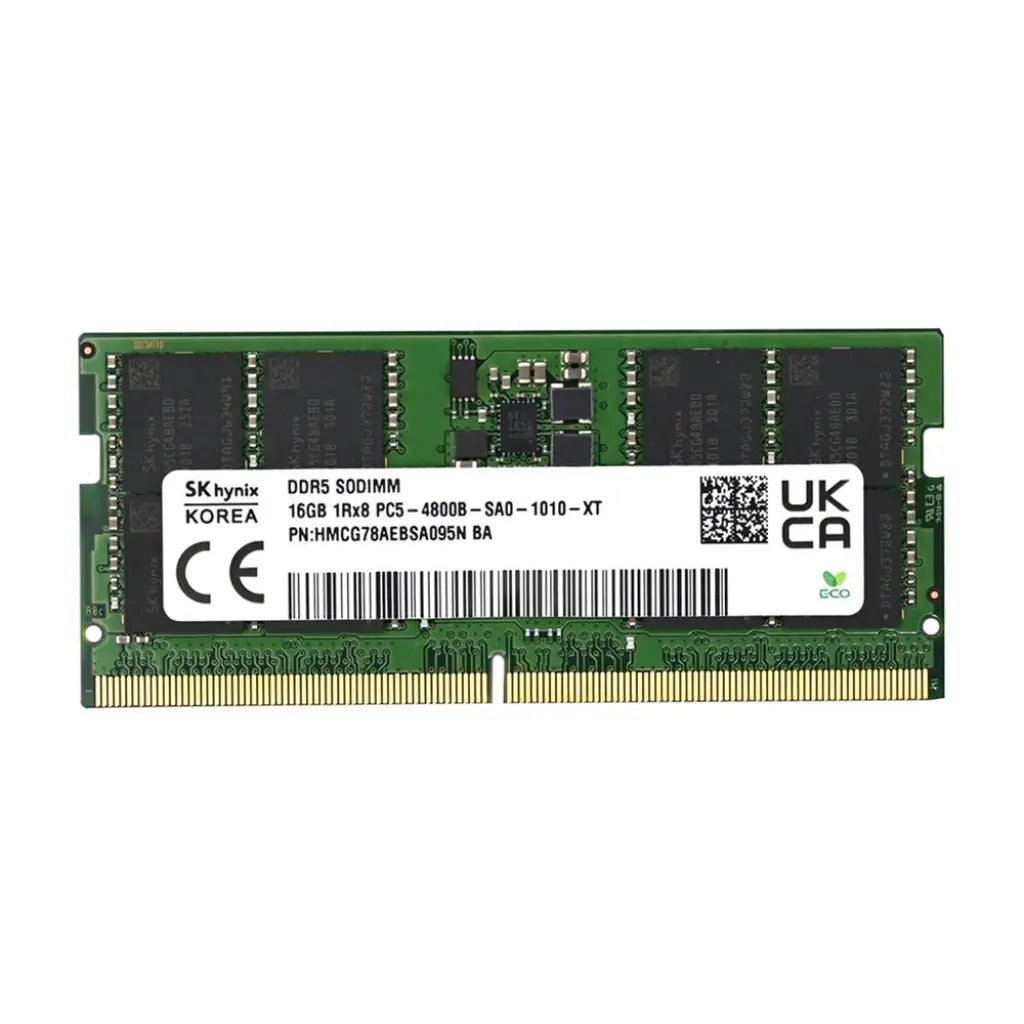 SK Hynix 16GB DDR5 RAM 4800MHz CL40 262 Pin SO-DIMM Laptop Memory-tpstech.in