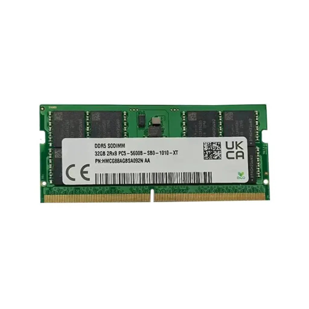 SK Hynix 32GB DDR5 RAM 5600MHz CL46 2Rx8 262-Pin SO-DIMM Laptop