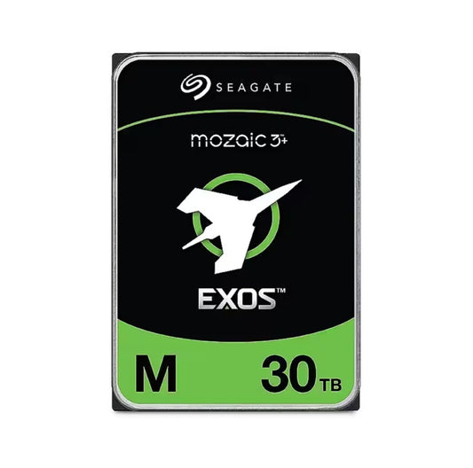 Seagate Exos M MOZAIC 3+ 30TB Enterprise NAS 3.5" SATA Internal Hard Drive 7200RPM, Helium-Sealed, 512MB Cache