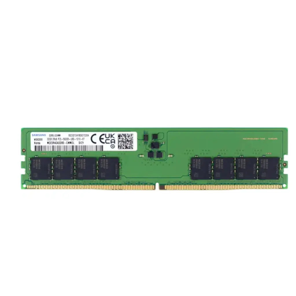 Samsung 32GB DDR5 RAM 5600MHz CL46 288‑Pin 2Rx8 UDIMM Desktop Memory-tpstech.in