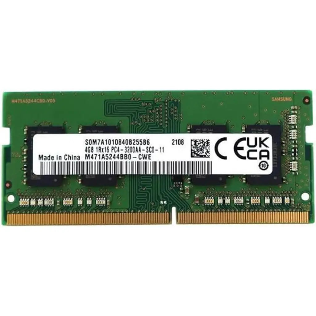 Samsung 4GB DDR4 RAM 3200MHz CL22 260-Pin SODIMM Laptop Memory-tpstech.in