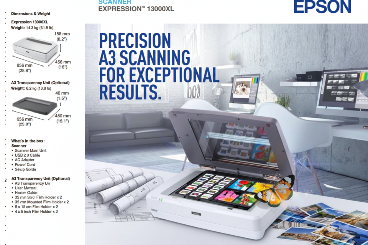 Epson Expression 13000XL A3 Flatbed Photo Scanner