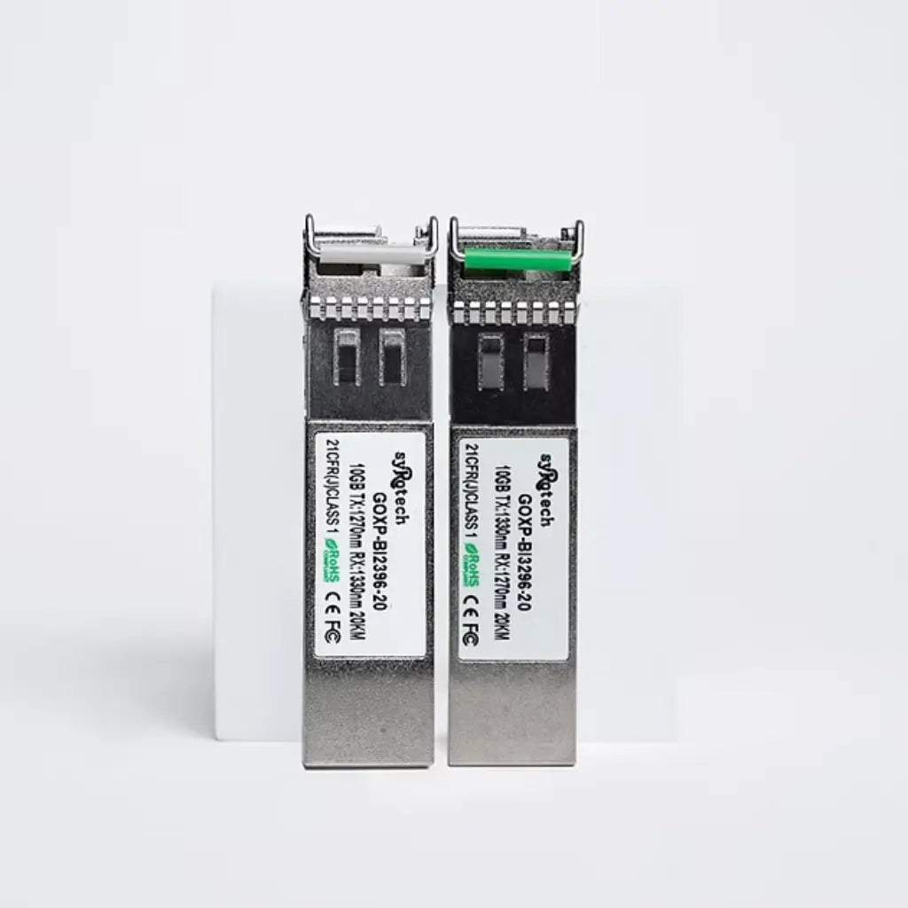 Syrotech GOXP-BI2396-20 & GOXP-BI3296-20 10G SFP+ BiDi Transceiver Module 10km LC SMF-tpstech.in