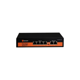 Syrotech SY-0400P-2T-AI 4-Port 10/100Mbps PoE Switch with 2 Uplink Ports 65W Power-tpstech.in