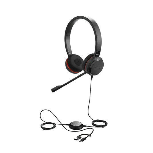 Jabra Evolve 30 II MS Stereo Wired On-Ear Professional headset