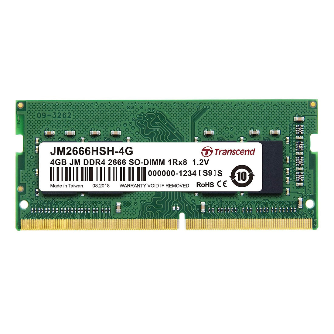 Transcend 4GB DDR4 RAM 2666MHZ CL19 Laptop Memory Module