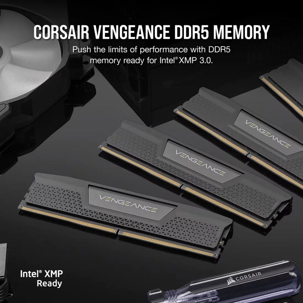 CORSAIR VENGEANCE 96GB (2x48GB) DDR5 RGB DRAM 7200MHz CL40 Desktop Memory