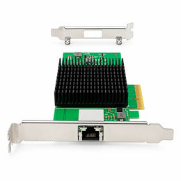 Aditron AI-LA1001 T1 PCIe x4 10G Network Adapter Single RJ45 Port Front View -tpstech.in
