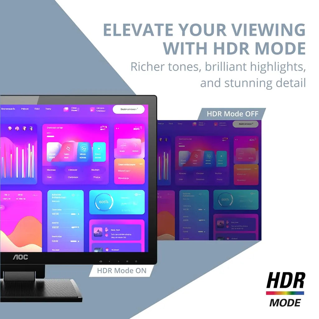 AOC 22P2T 21.5 inch Full HD 1920x1080 monitor with 10-point touch, Adaptive Sync, HDR Mode and HDMI connectivity -tpstech.in