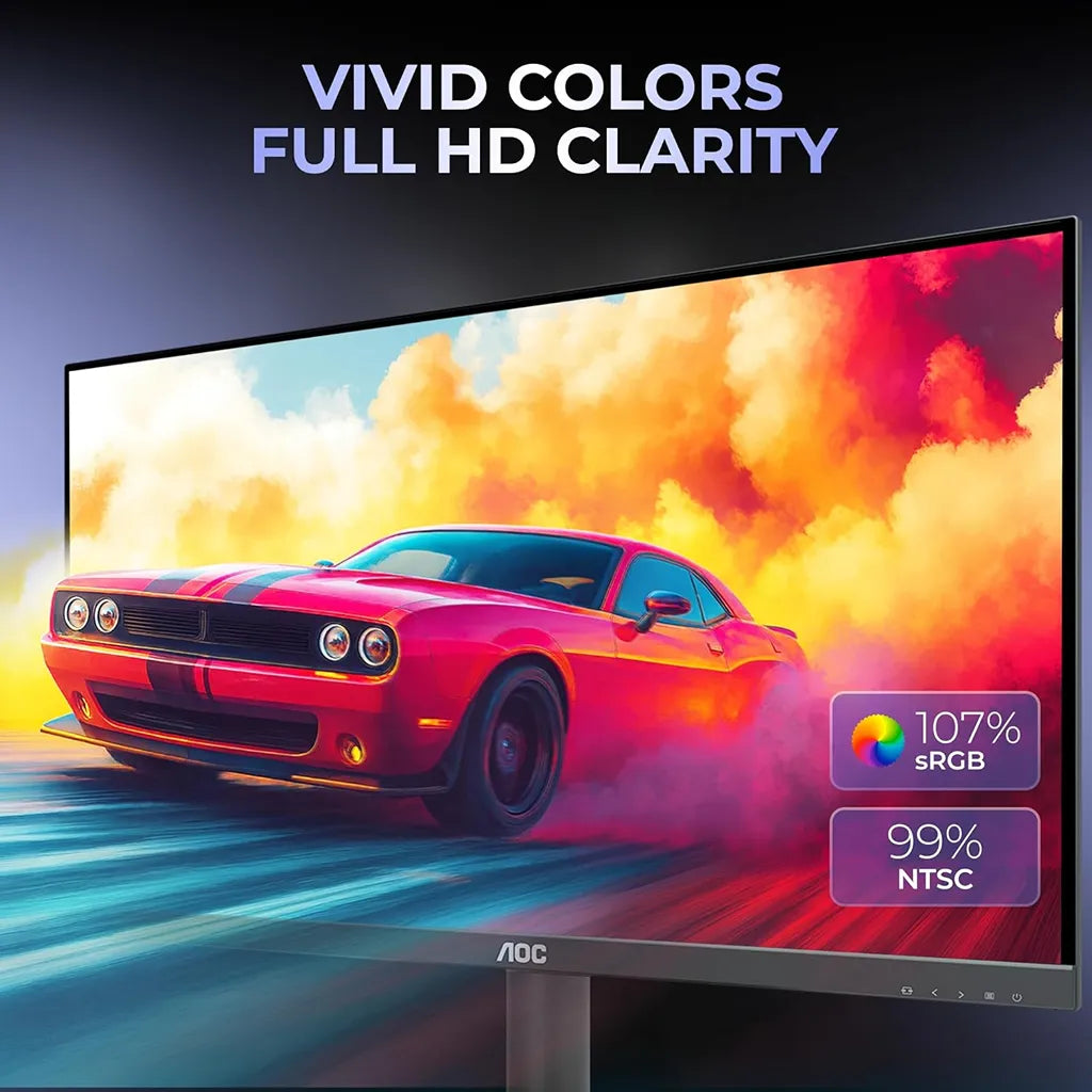 AOC 24B15H3 Full HD monitor with 107% sRGB and 99% NTSC colour coverage -tpstech.in