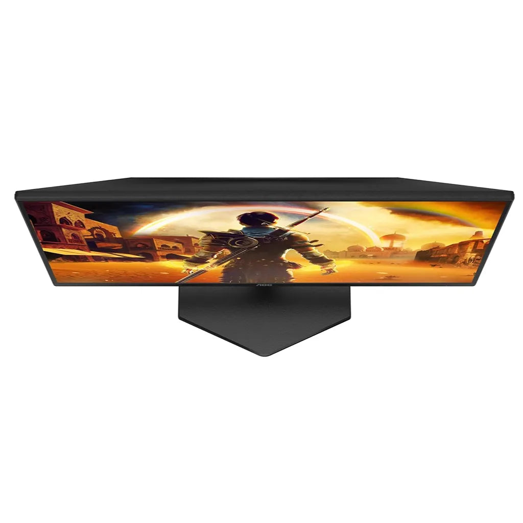 Top angle view of AOC 25G42E Full HD gaming monitor showing its display and gaming stand design -tpstech.in`