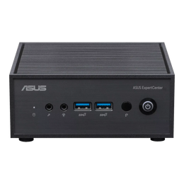ASUS ExpertCenter PN42 Celeron N4500 Mini PC front view with USB ports and power button tpstech.in
