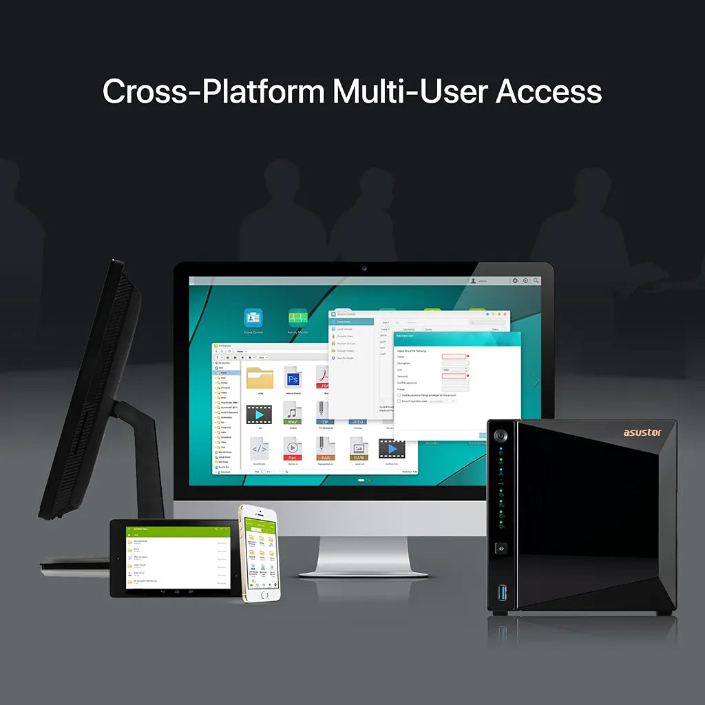 ASUSTOR AS3304T v2 Drivestor 4 Pro Gen2 NAS with cross-platform multi-user access -tpstech.in