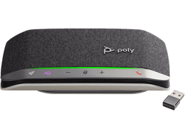 Poly Sync 20+ Microsoft Teams Certified USB-A Bluetooth Wireless Speakerphone - Silver