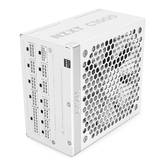 NZXT C1000 1000W Full Modular 80 Plus Gold ATX 3.1 SMPS Power Supply-White