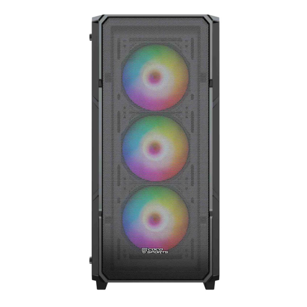 Coconut 100M Gaming Cabinet, Mid ATX Black