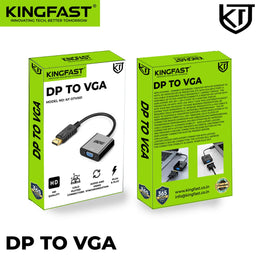 KINGFAST DP to VGA Adapter for HD Display Connectivity