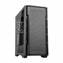 COUGAR Uniface Black Non-RGB Mid Tower PC Case front view-tpstech.in