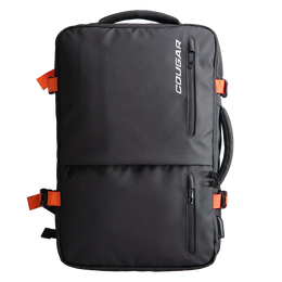 COUGAR VANGUARD 17.3-inch travel laptop backpack front view with multiple compartments-tpstech.in
