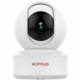Front view of CP PLUS CP-E21Q 2MP Full HD Wi-Fi PT Security Camera for indoor surveillance -tpstech.in