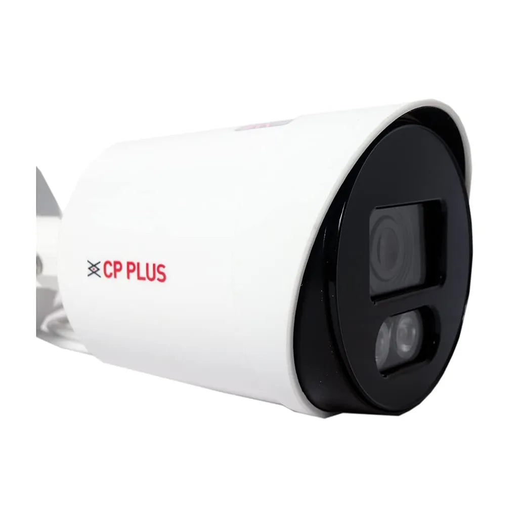 CP PLUS CP-GPC-T24PL2-S 2.4MP Full HD Guard+ Bullet CCTV Camera angled view for outdoor surveillance -tpstech.in