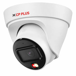 CP PLUS CP-UNC-DA41L3C-D-LQ 4MP dual light PoE IP dome camera front view with built-in microphone and 30m night vision -tpstech.in