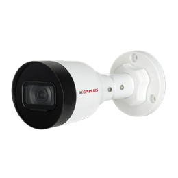 CP PLUS CP-UNC-TA21L3C-Q 2MP IP Bullet Camera perspective view with Full HD surveillance, PoE connectivity and IP67 protection -tpstech.in