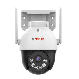 CP PLUS EZ-S35T 3MP 4G Pan Tilt Outdoor Security Camera front view with dual antennas and Full Color Night Vision -tpstech.in
